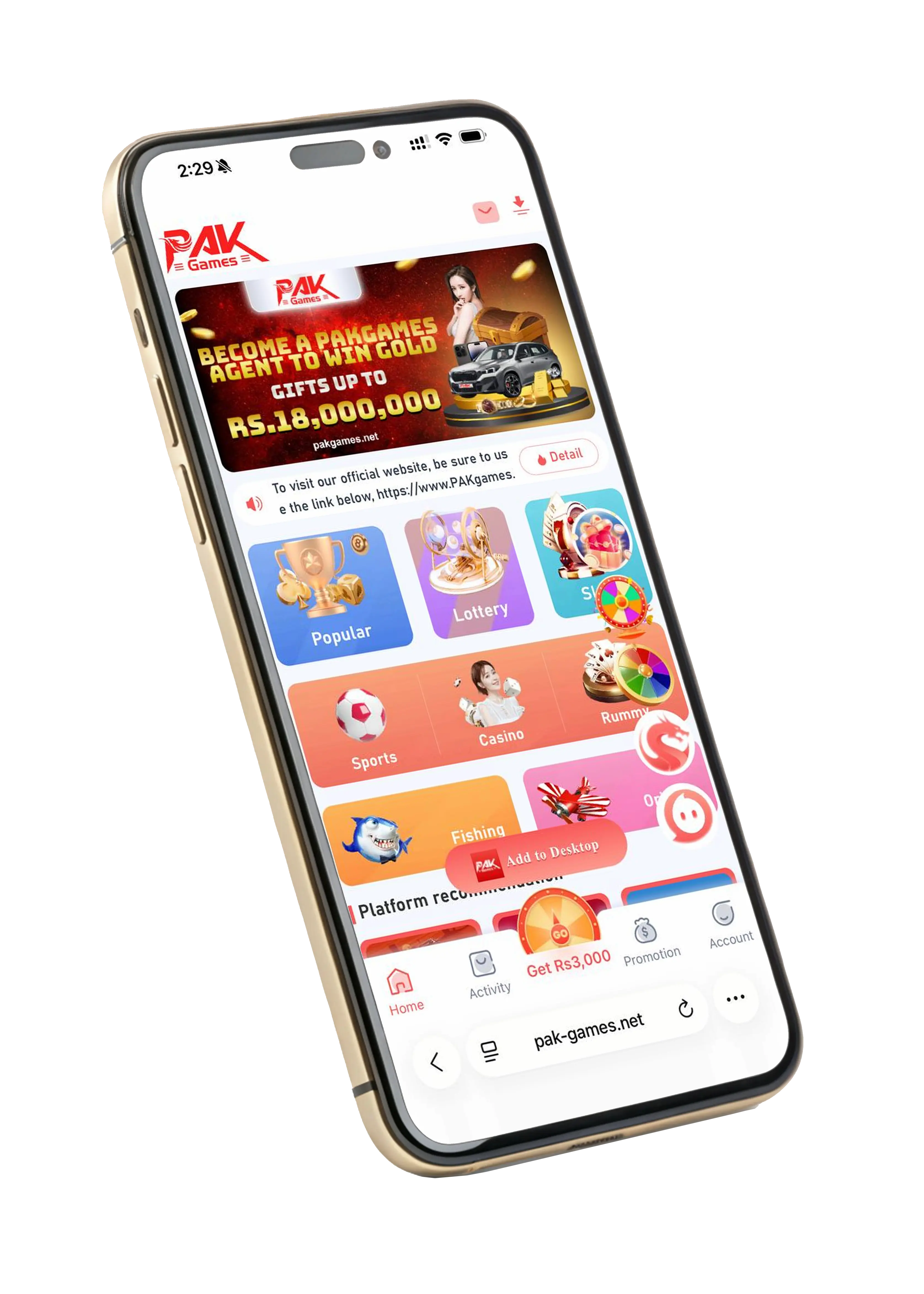 Pak Game app — Pakistan's #1 real money gaming app for Android