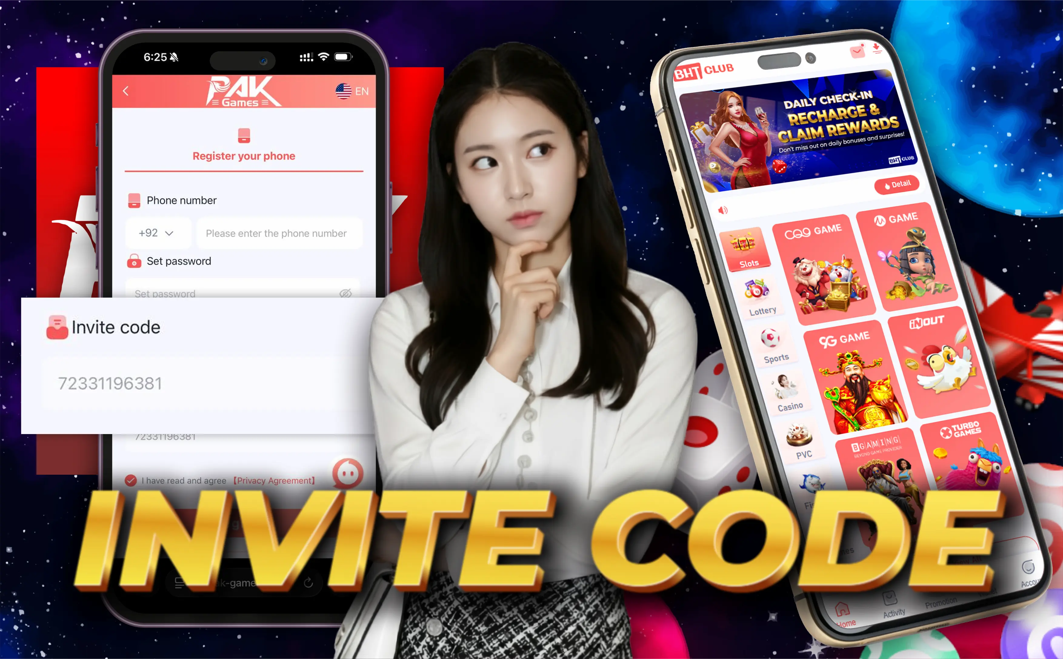 Pak Game invite code