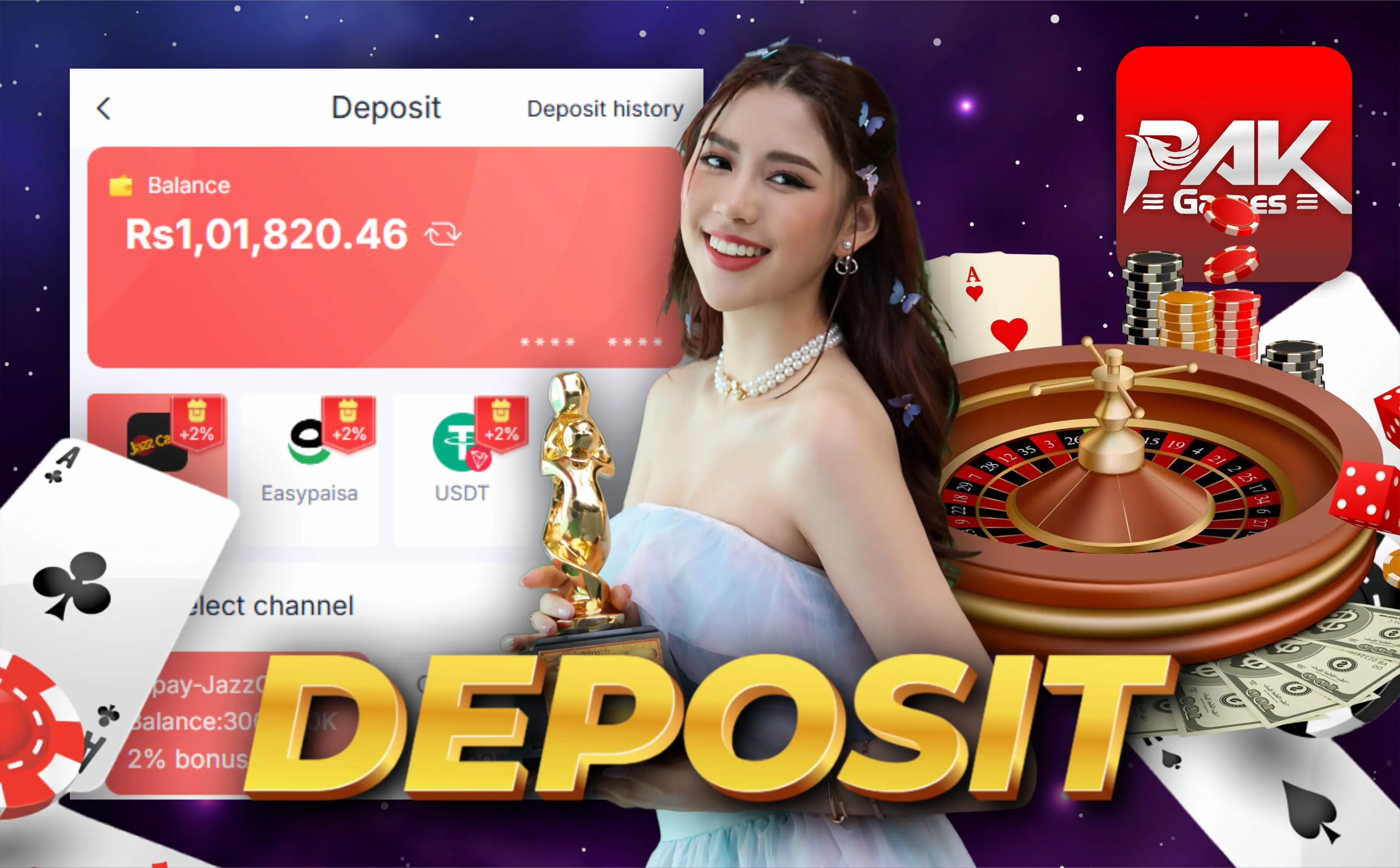Pak Game deposit guide